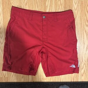 The North Face red hiking short
